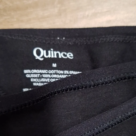 Quince Organic Cotton Thong (6-pack) Black M - Picture 2 of 6